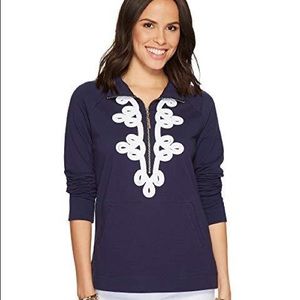 Lilly Pulitzer Skipper Popover Tunic True Navy
